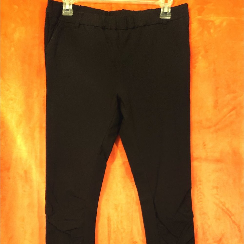 Black Stretch Designer Pants